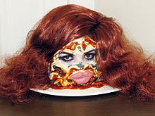 Self-portrait as Lasagna Del Rey by thestrutny, Celebrities as Food Series, 2012 Self-portrait as Lasagna Del Rey.jpg