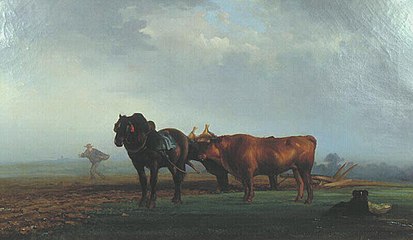 Eugène Chambellan, Semailles en Charolais.