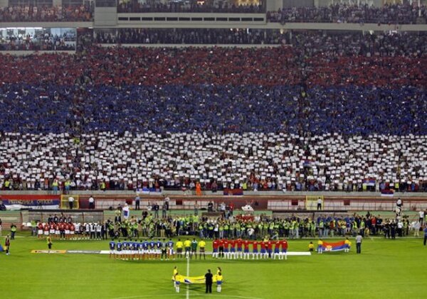 Atmosphere at the start of match vs. France, 9 September 2009