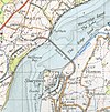 Map of the Severn bridge and railways in 1946