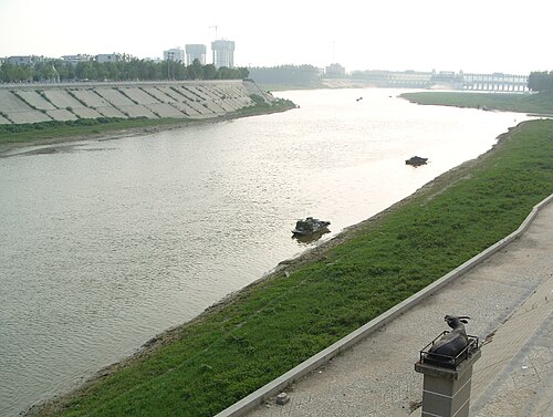 Shaying River near downtown of Zhoukou City