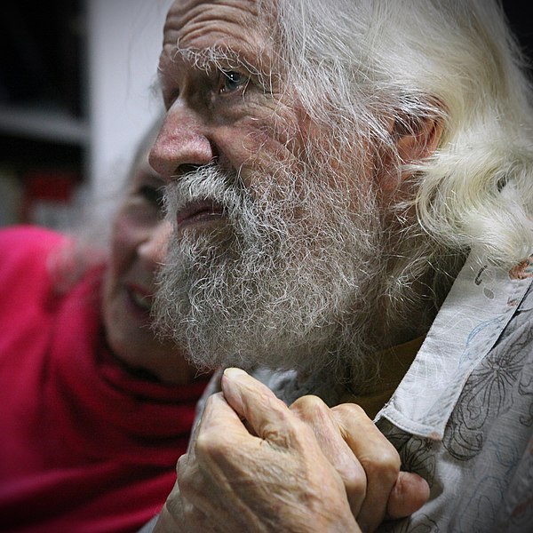 Shulgin (right) with his wife Ann in 2011