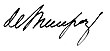 Signature de Charlemagne de Maupas