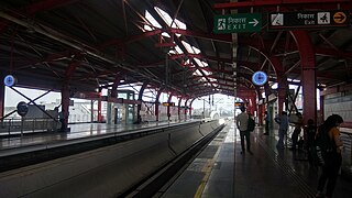 <span class="mw-page-title-main">Singar Nagar metro station</span> Lucknow Metros Red Line metro station
