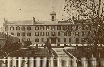 Sisters of Charity Hospital in 1870. Sisters Hospital.jpg