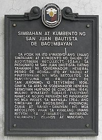 Site of San Juan de Bagumbayan Church and Convent Historical Marker.jpg