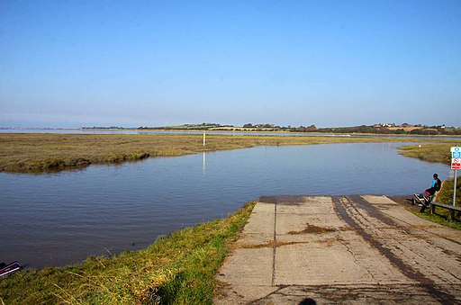 Slipway at the Wyre Estuary Country Park - geograph.org.uk - 2173805