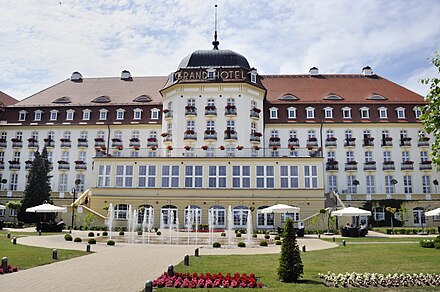 The Grand Hotel is indeed rather grand, and one of Sopot's most recognizable landmarks