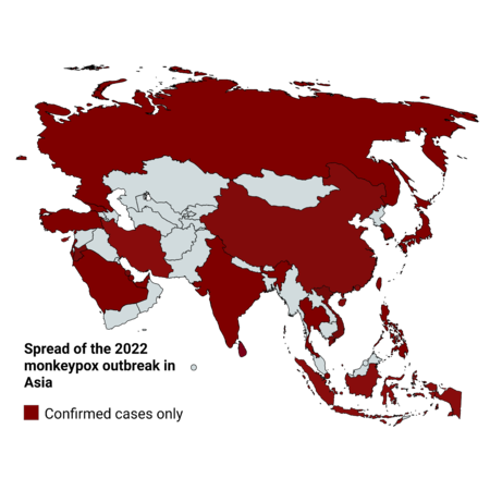 Spread of 2022 monkeypox outbreak in Asia.png