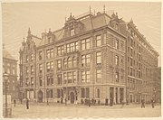 Oudbouw Raadhuisstraat 1 (circa 1900)