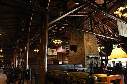 Interior view of the lodge