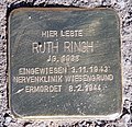 Ruth Ringh, Eichborndamm 238, Berlin-Wittenau, Deutschland