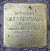 Stumbling Stone Johann-Georg-Str 16 (Halsee) Max Wachsmann.jpg