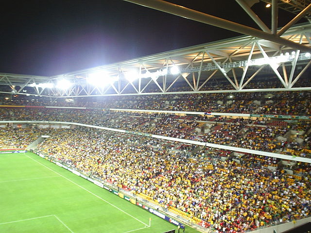 View of the current Brisbane Broncos home ground, Lang Park.