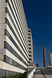 CHU de Turku, bâtiment U, 1955–1968 (en 2007)