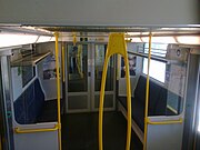 Vestibule of a half refurbished ex G set Tangara.