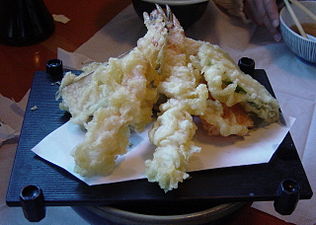 Tempura shrimp and vegetables