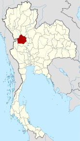 Poziția localității Kamphaeng Phet