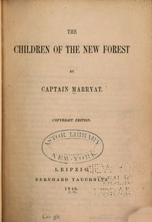 The Children of the New Forest - 1847 - Marryat.djvu
