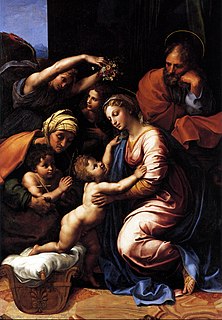 <i>The Holy Family of Francis I</i> (Raphael) Painting by Raphael