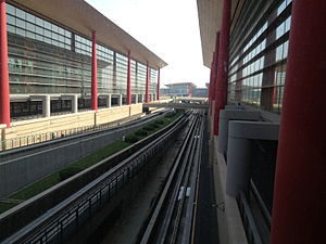 The people mover station at T3C