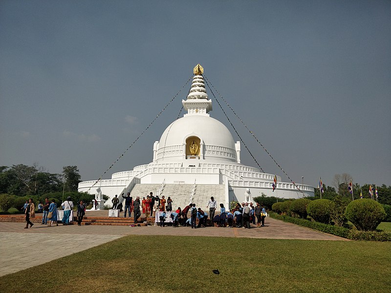 File:The World Peace Pagoda at Lumbini.jpg