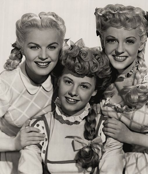 (L-R): June Haver, Vera-Ellen and Vivian Blaine in Three Little Girls in Blue (1946)