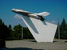 Soviet MiG-19 monument in Tiraspol