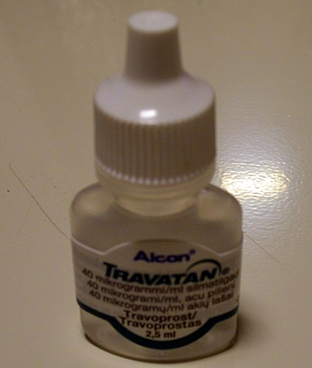 One 2.5 ml dropperette of Travatan