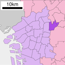 Tsurumi-ku in Osaka City.svg