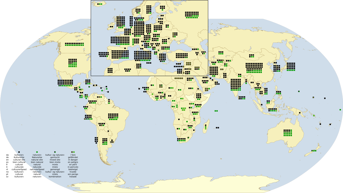 World Heritage Sites by country