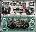 $10 Series 1875 First National Bank Bismarck, North Dakota