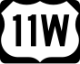 US Route 11W-markering