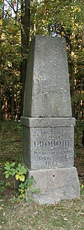 Totality of the Royal Saxon Triangulation ("European degree measurement in the Kingdom of Saxony");  Station 13 Udohöhe: triangulation stone