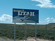 Utah Welcome Sign