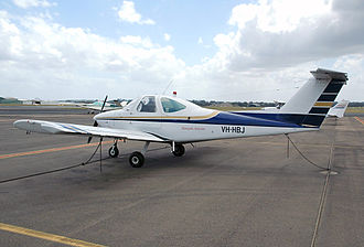 Beechcraft Skipper VH-HBJ Beechcraft 77 Skipper Hempels Aviation (9173247274).jpg