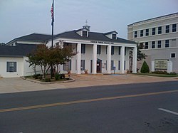 This is the Vernon Parish Police Jury's Gov't Complex located in the old First Liberty Federal Savings building.