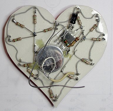 Wiring of a Valentines heart