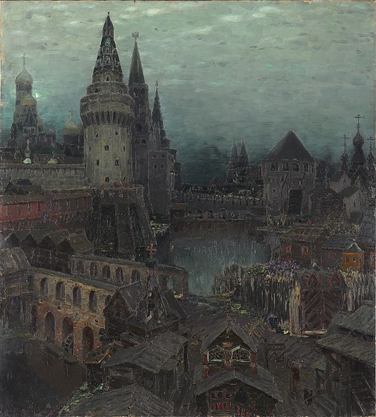 File:Vasnetsov Na rassvete u Voskresenskogo mosta.jpg