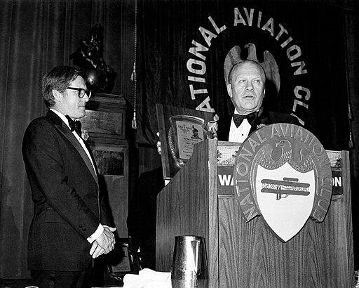 Vice President Gerald R. Ford presented the Collier Trophy Award - 1973 - JDC2011e075769 orig