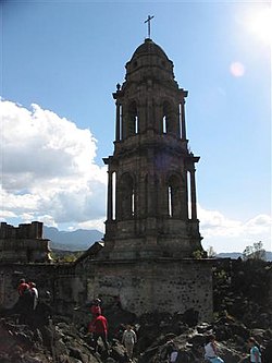 Pueblo Viejo de San Juan Parangaricutiro en la actualidad.