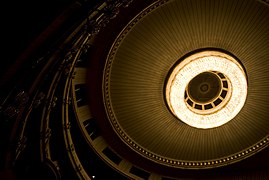 Central chandelier in the auditorium