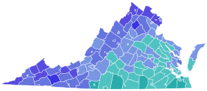 Results by county and independent city:
Herring
80-90%
70-80%
60-70%
50-60%
Jones
50-60%
60-70% Virginia Democratic Attorney General primary results by county, 2021.svg