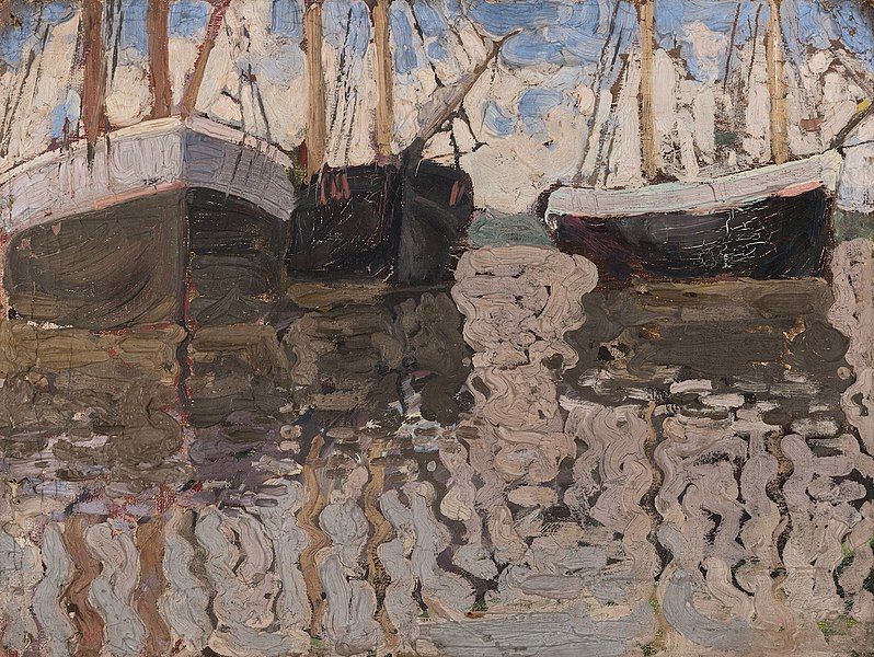 File:Vladimir Baranov-Rossine - A View of Sailboats.jpg