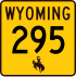 Wyoming Highway 295 Markierung