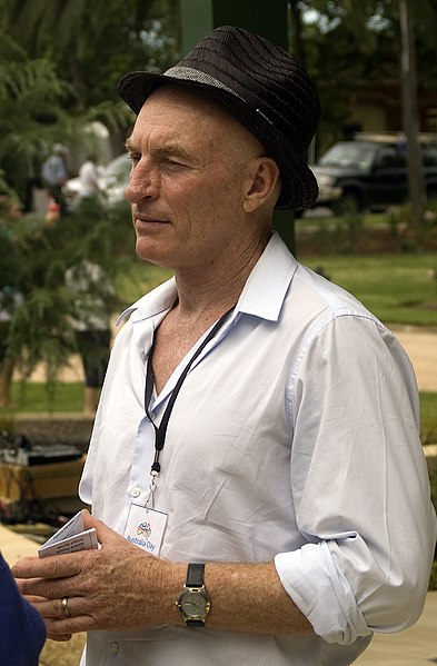 Pygram (age 51) at an Australia Day ceremony in Wagga Wagga (2011).