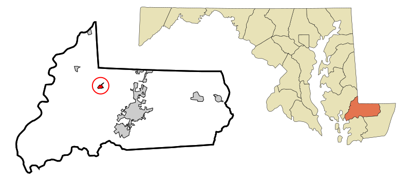 File:Wicomico County Maryland Incorporated and Unincorporated areas Hebron Highlighted.svg