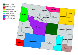 <span class="mw-page-title-main">Wyoming statistical areas</span> Wyoming statistical areas