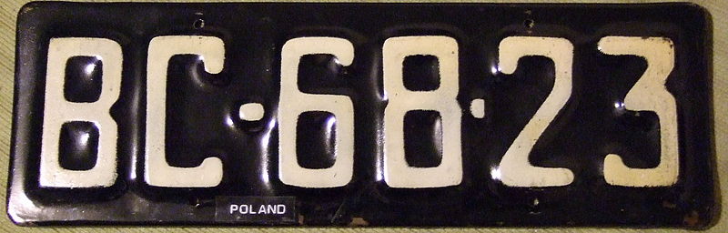 File:Wz. 1958 vehicle license plate issued in Bydgoszcz Voivodeship.jpg