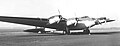 An XB-15 parked on an airstrip